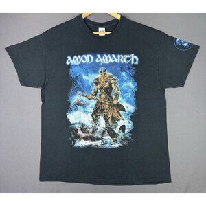 Vintage Y2K Amon Amarth Swedish Death Metal Band Concert Tour Promo Rare XL